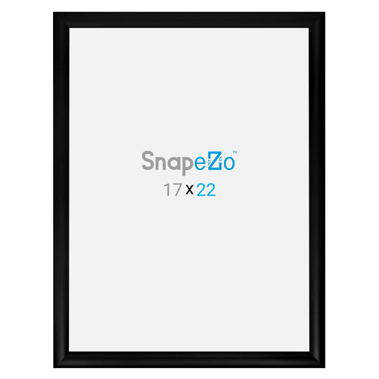 17x22 Black SnapeZo® Snap Frame - 1.2" Profile - Snap Frames Direct