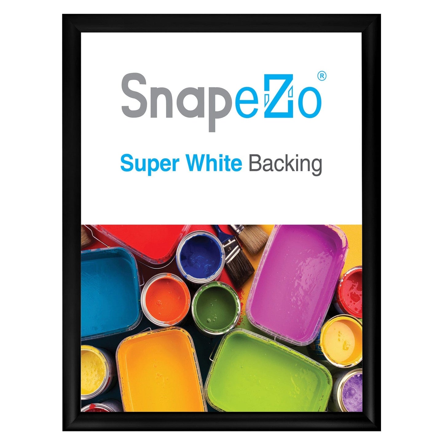 19x24 Black SnapeZo® Snap Frame - 1.2" Profile - Snap Frames Direct