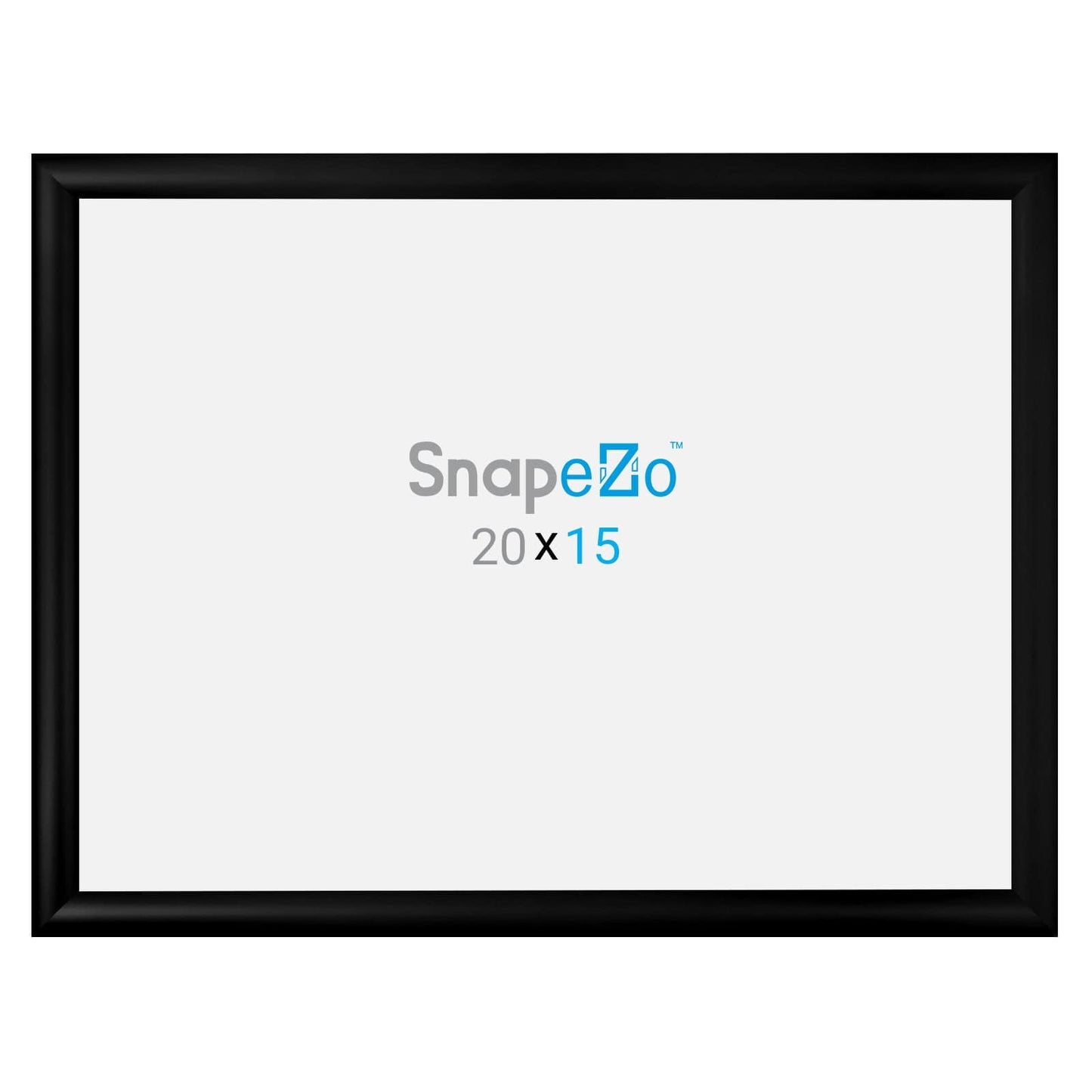 15x20 Black SnapeZo® Snap Frame - 1.2" Profile - Snap Frames Direct