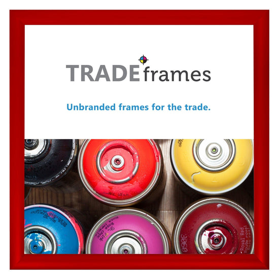 24x24  TRADEframe Red Snap Frame 24x24 - 1.2 inch profile - Snap Frames Direct