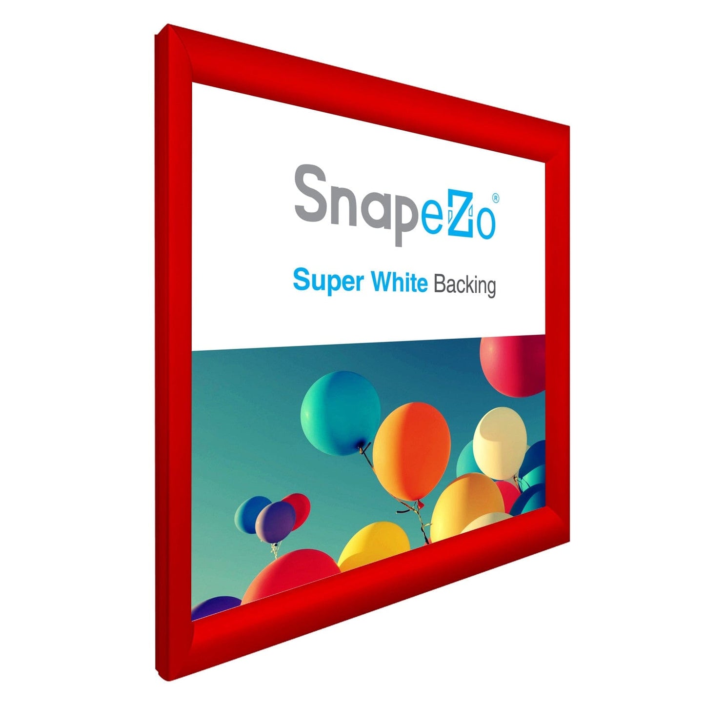 18x18 Red SnapeZo® Snap Frame - 1.2" Profile - Snap Frames Direct