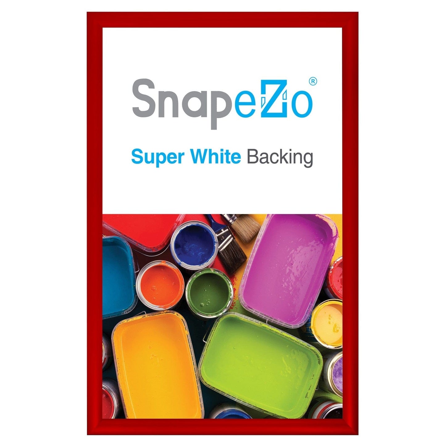 13x21 Red SnapeZo® Snap Frame - 1.2" Profile - Snap Frames Direct