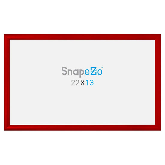13x22 Red SnapeZo® Snap Frame - 1.2" Profile - Snap Frames Direct