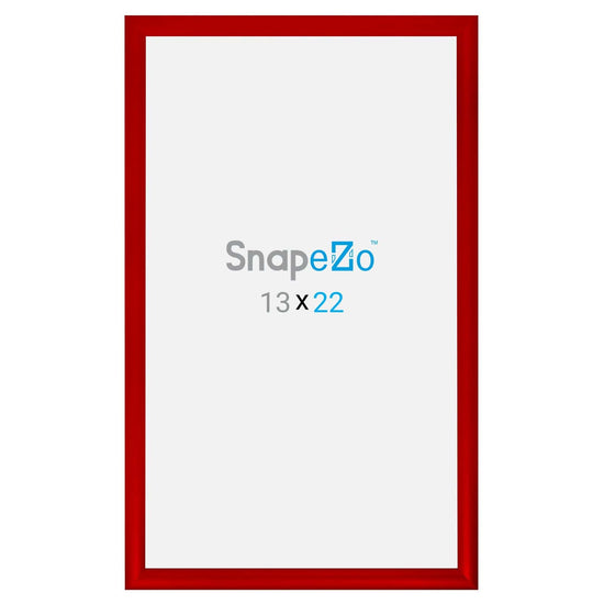 13x22 Red SnapeZo® Snap Frame - 1.2" Profile - Snap Frames Direct