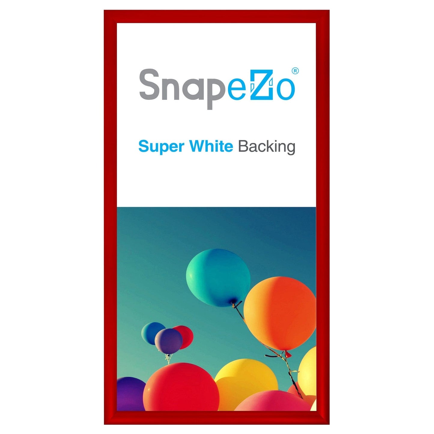 11x22 Red SnapeZo® Snap Frame - 1.2" Profile - Snap Frames Direct
