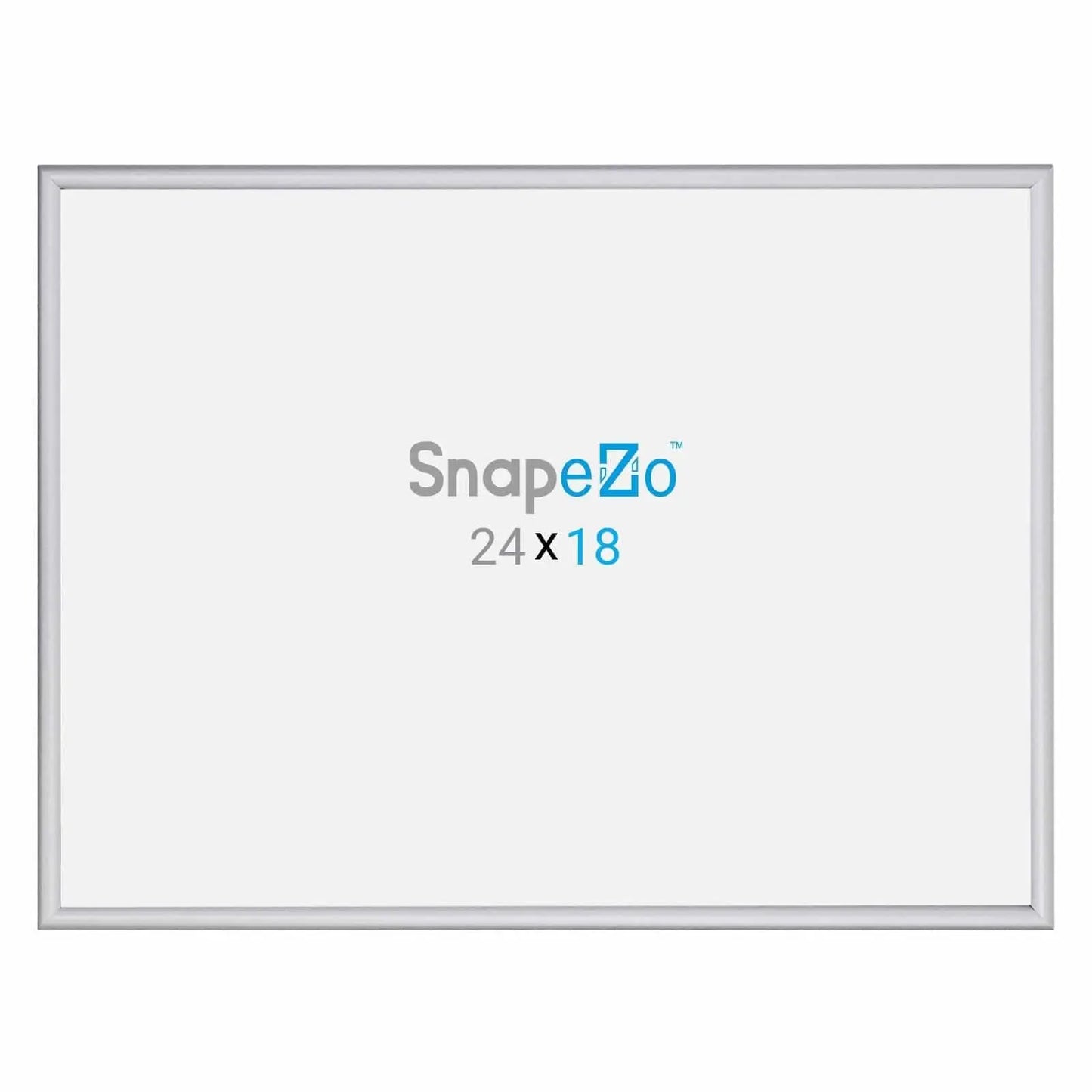 18x24 Silver SnapeZo® Snap Frame - 0.6" Profile - Snap Frames Direct