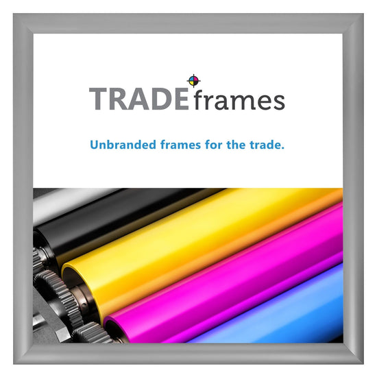 24x24  TRADEframe Silver Snap Frame 24x24 - 1.2 inch profile - Snap Frames Direct