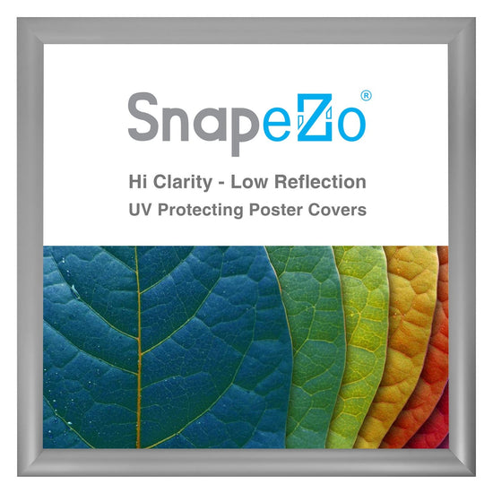 18x18 Silver SnapeZo® Snap Frame - 1.2" Profile - Snap Frames Direct