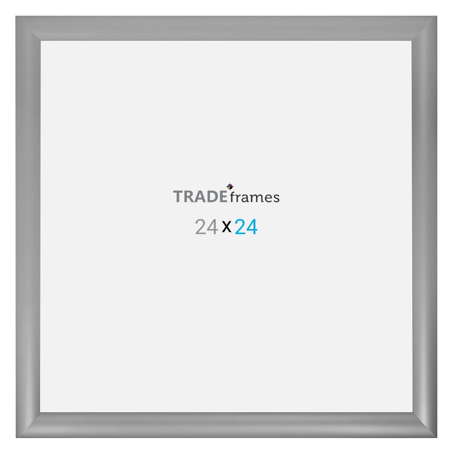 24x24  TRADEframe Silver Snap Frame 24x24 - 1.2 inch profile - Snap Frames Direct