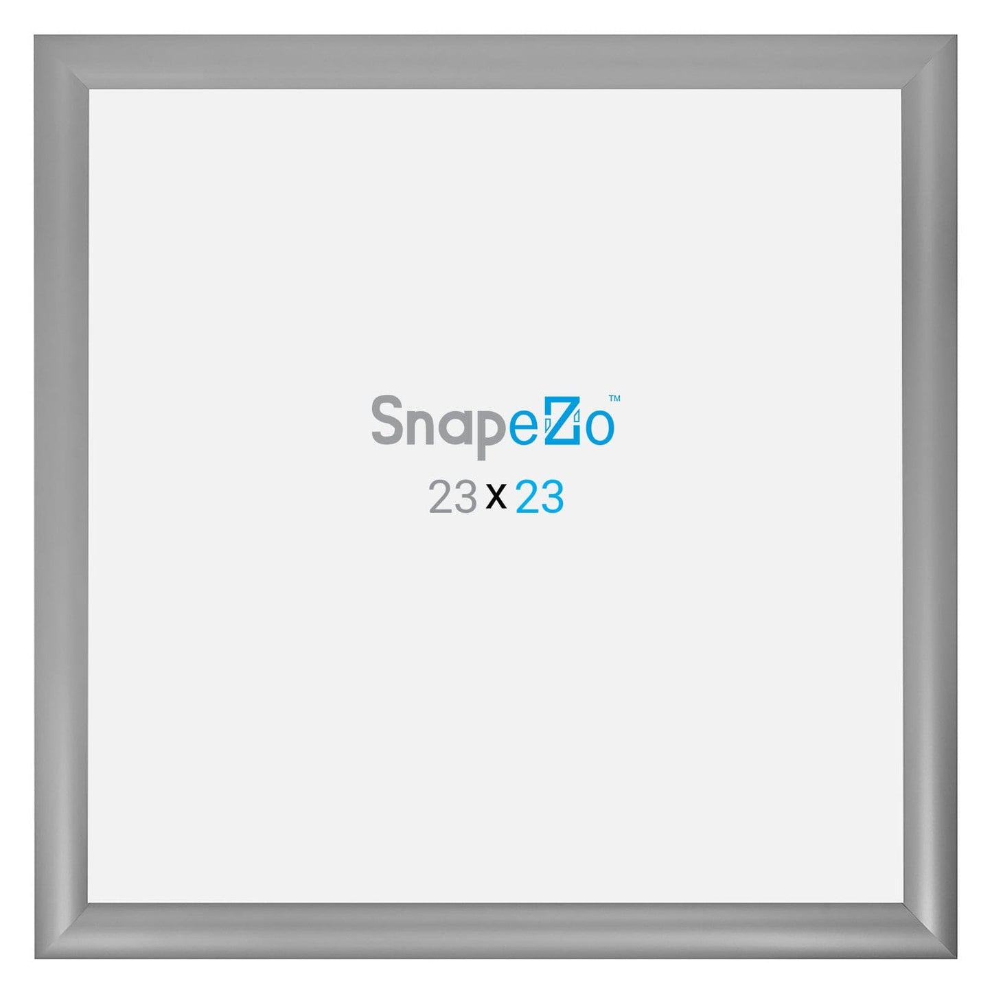 23x23 Silver SnapeZo® Snap Frame - 1.2" Profile - Snap Frames Direct