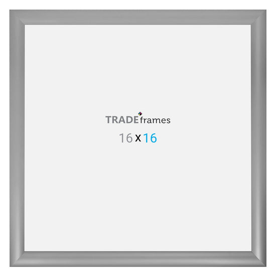 16x16  TRADEframe Silver Snap Frame 16x16 - 1.2 inch profile - Snap Frames Direct