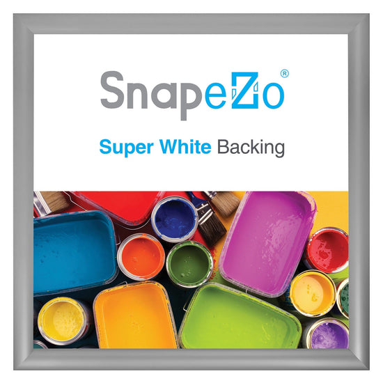 24x24 Silver SnapeZo® Snap Frame - 1.2" Profile - Snap Frames Direct