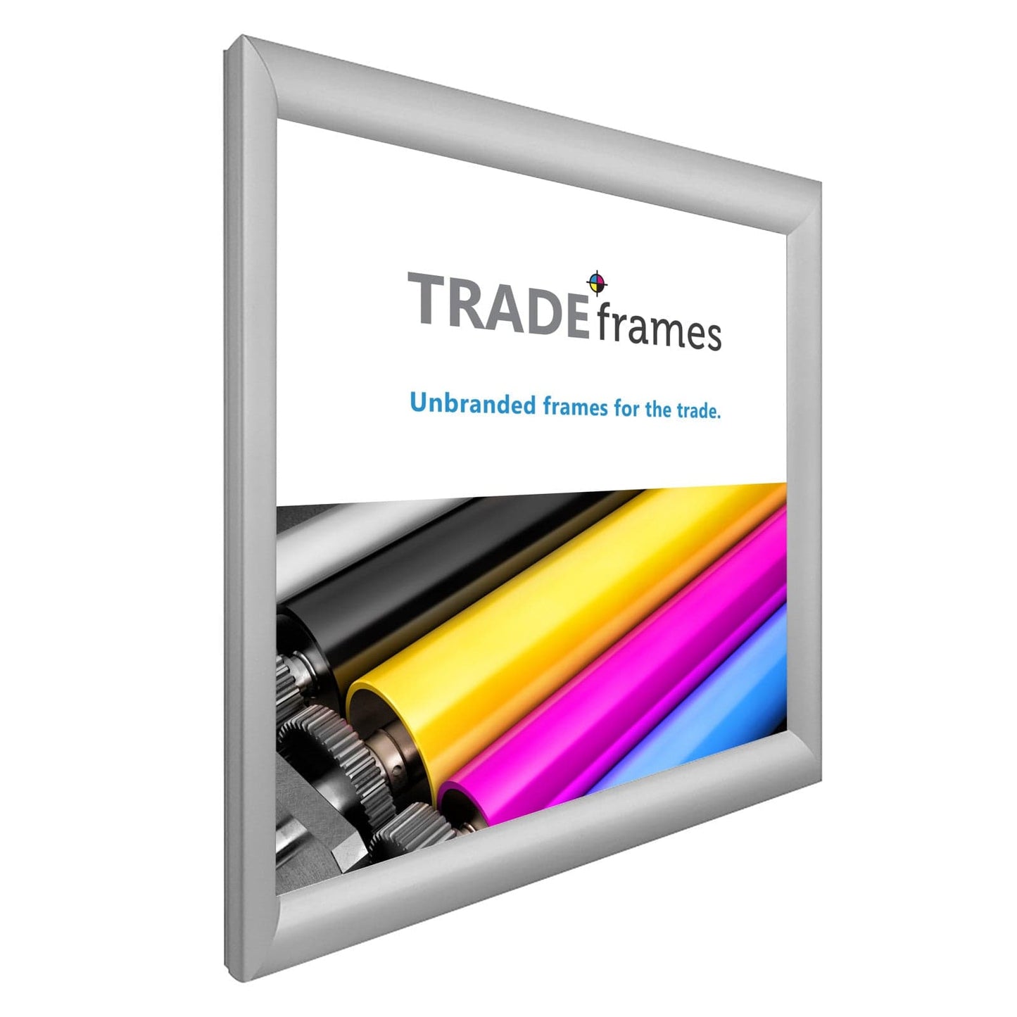 24x24  TRADEframe Silver Snap Frame 24x24 - 1.2 inch profile - Snap Frames Direct