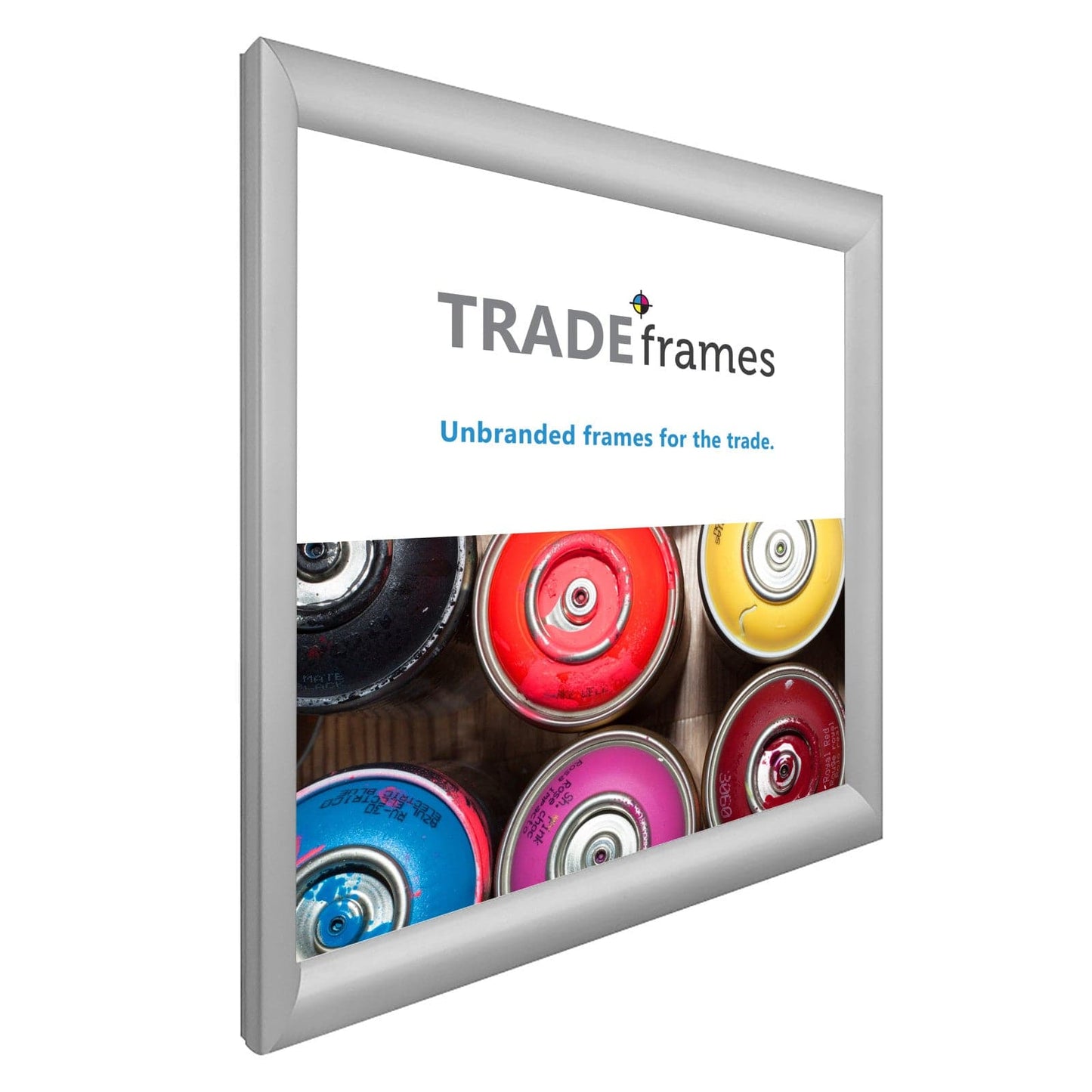 18x18  TRADEframe Silver Snap Frame 18x18 - 1.2 inch profile - Snap Frames Direct