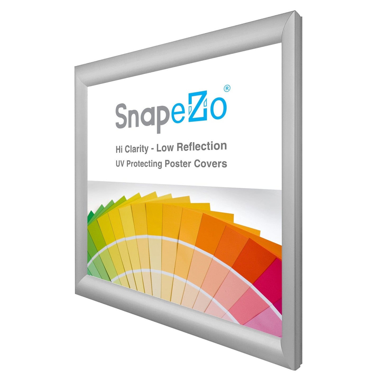 16x16 Silver SnapeZo® Snap Frame - 1.2" Profile - Snap Frames Direct