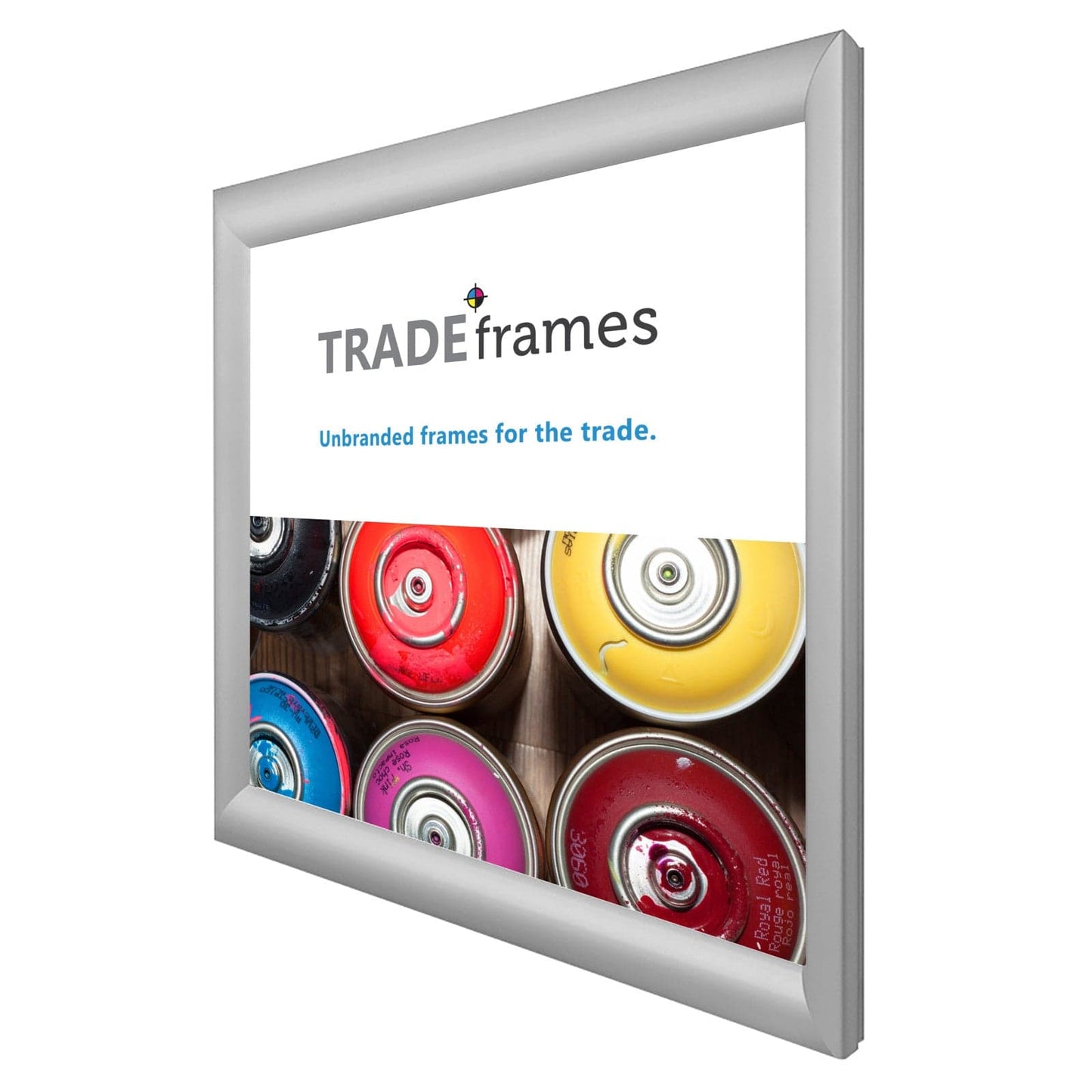 18x18  TRADEframe Silver Snap Frame 18x18 - 1.2 inch profile - Snap Frames Direct