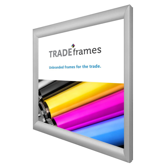 24x24  TRADEframe Silver Snap Frame 24x24 - 1.2 inch profile - Snap Frames Direct