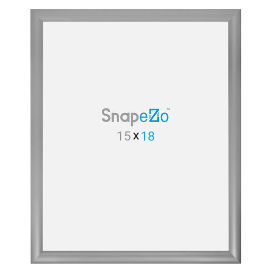 15x18 Silver SnapeZo® Snap Frame - 1.2" Profile - Snap Frames Direct