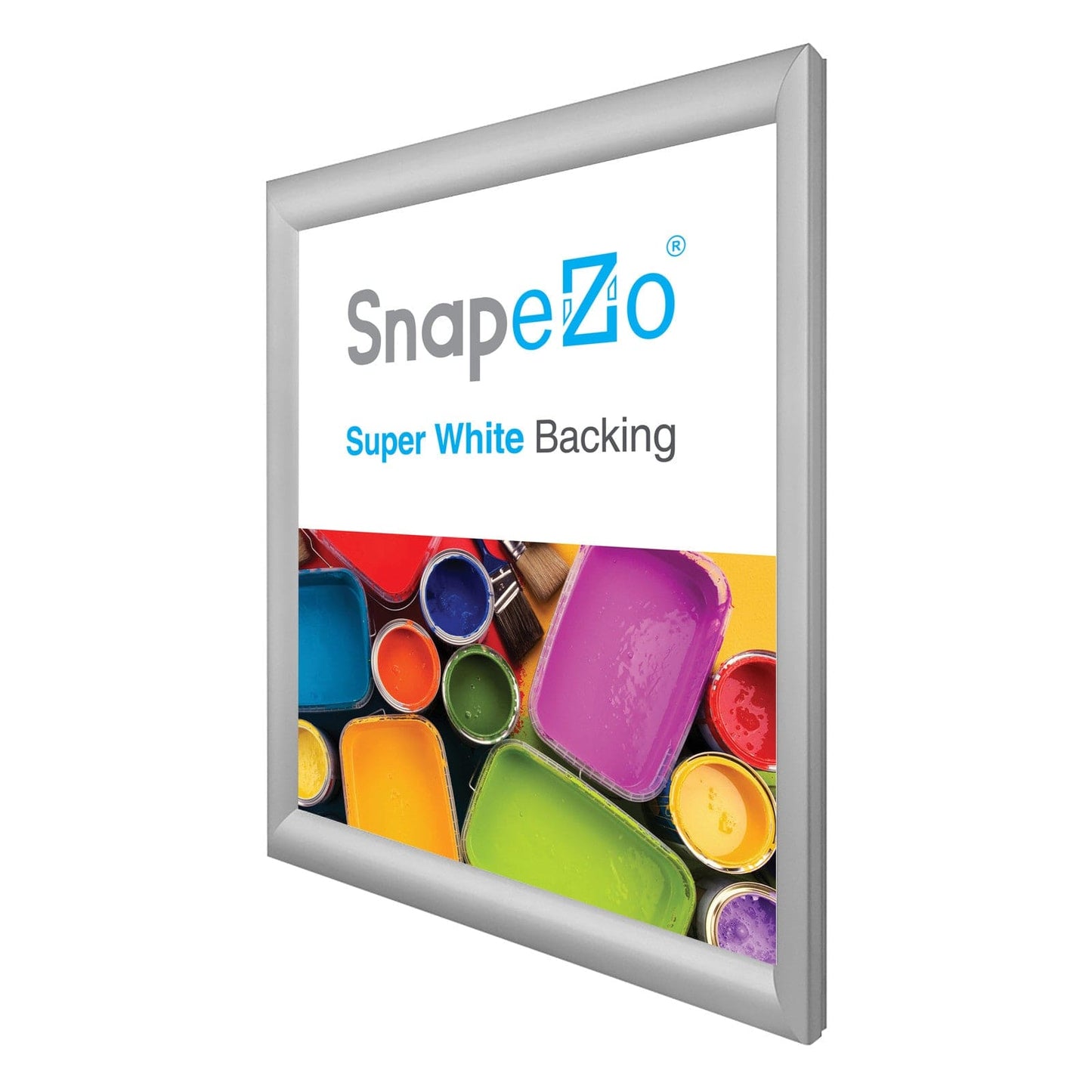 17x21 Silver SnapeZo® Snap Frame - 1.2" Profile - Snap Frames Direct
