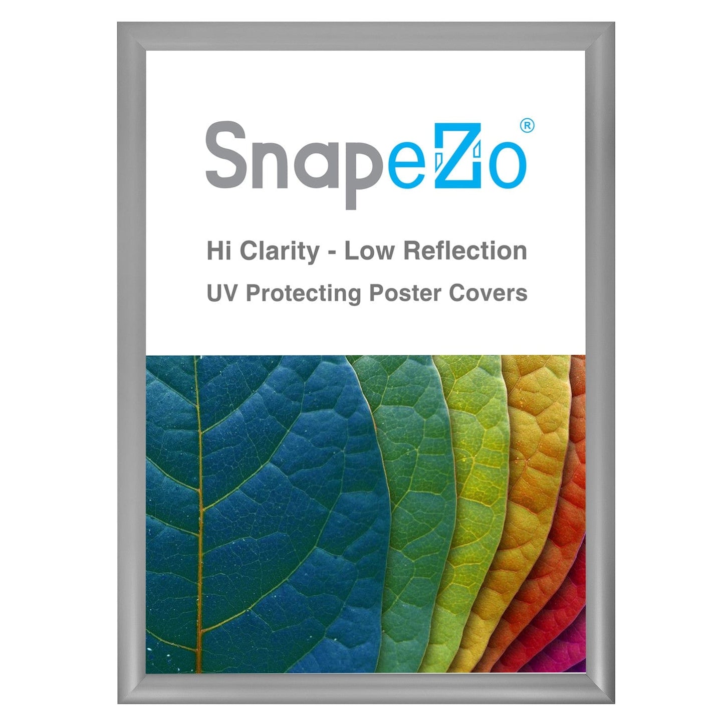 19x27 Silver SnapeZo® Snap Frame - 1.2" Profile - Snap Frames Direct