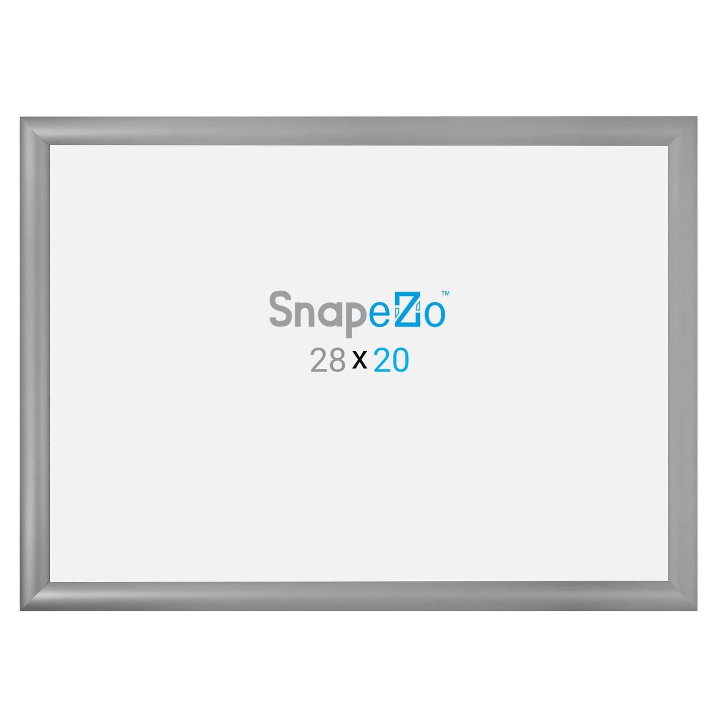 20x28 Silver SnapeZo® Snap Frame - 1.2" Profile - Snap Frames Direct