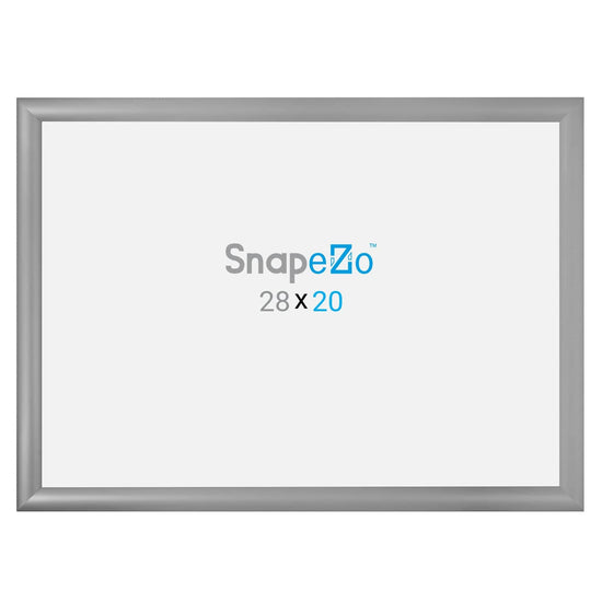 20x28 Silver SnapeZo® Snap Frame - 1.2" Profile - Snap Frames Direct