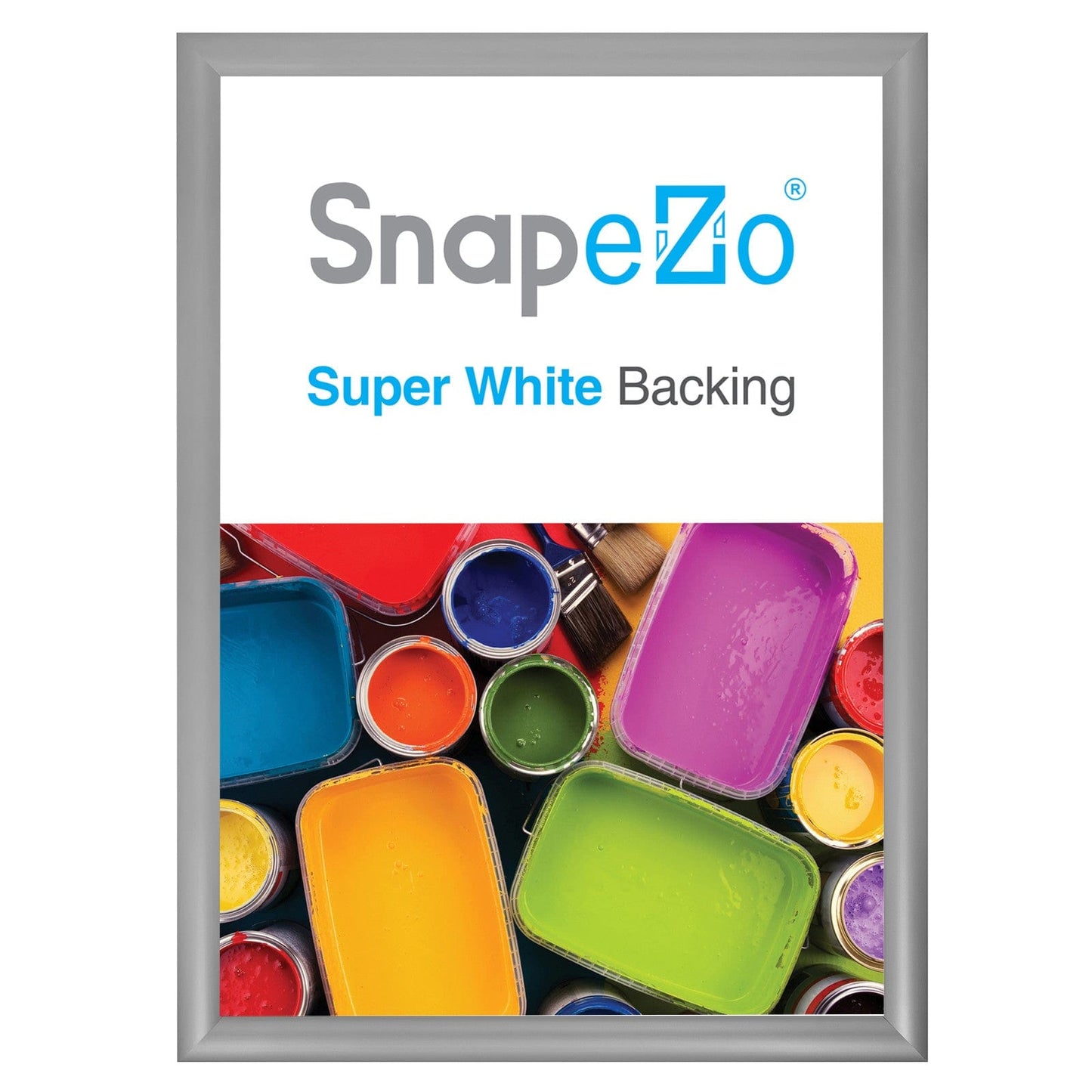 19x26 Silver SnapeZo® Snap Frame - 1.2" Profile - Snap Frames Direct