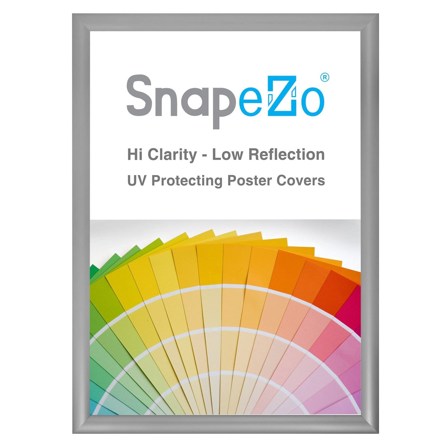 20x27 Silver SnapeZo® Snap Frame - 1.2" Profile - Snap Frames Direct