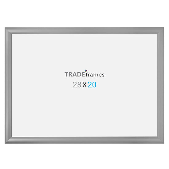 20x28  TRADEframe Silver Snap Frame 20x28 - 1.2 inch profile - Snap Frames Direct