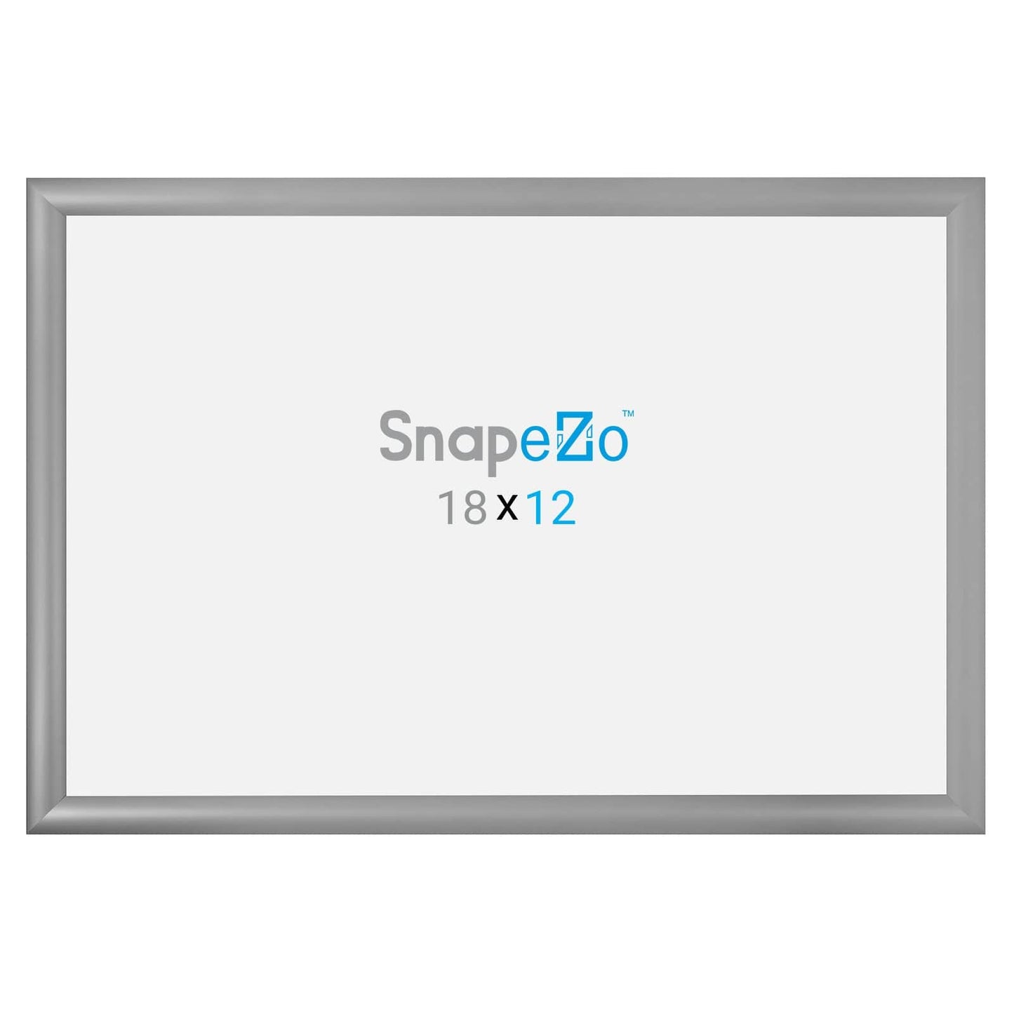 12x18 Silver SnapeZo® Snap Frame - 1.2" Profile - Snap Frames Direct