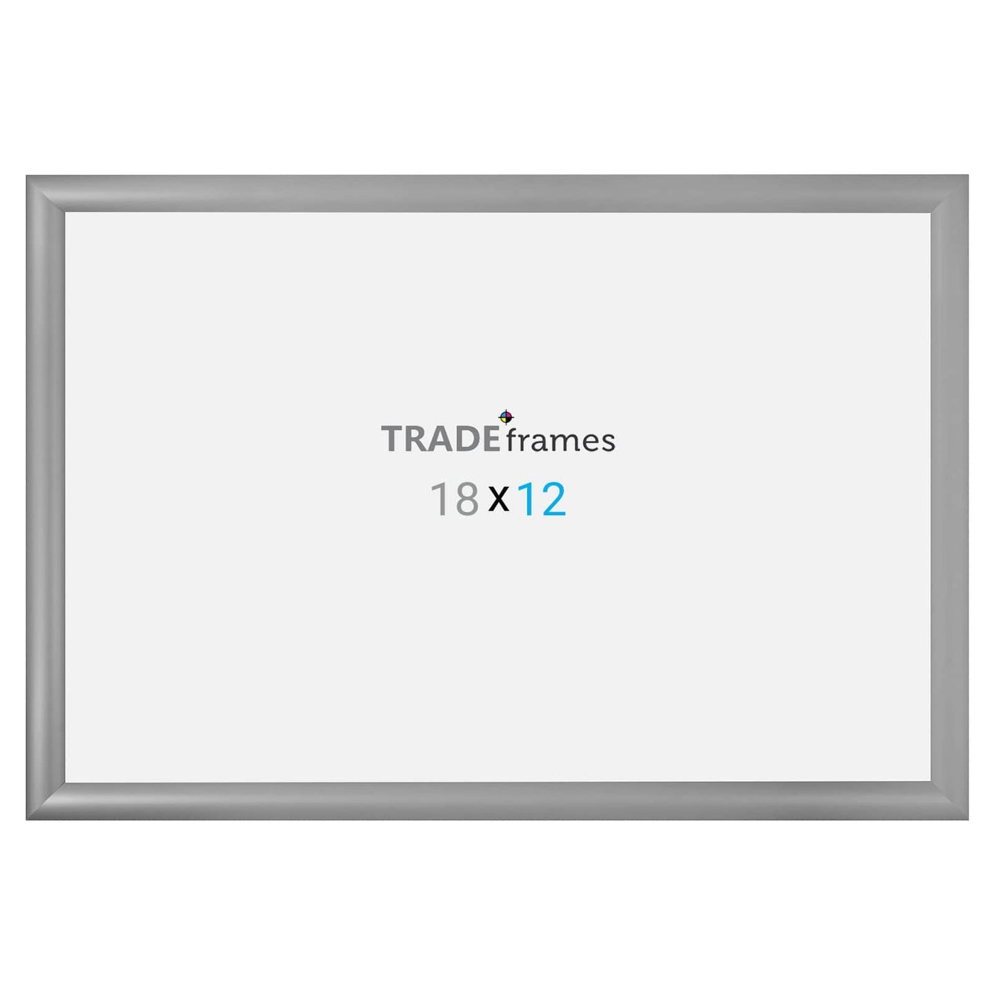 12x18  TRADEframe Silver Snap Frame 12x18 - 1.2 inch profile - Snap Frames Direct