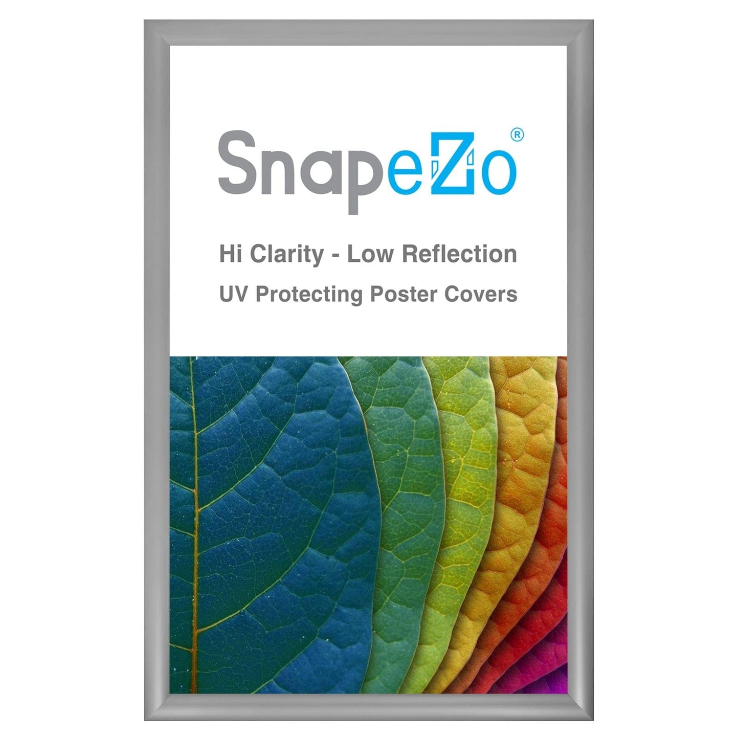 15x24 Silver SnapeZo® Snap Frame - 1.2" Profile - Snap Frames Direct