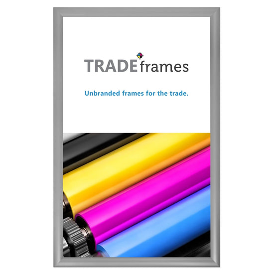 14x22  TRADEframe Silver Snap Frame 14x22 - 1.2 inch profile - Snap Frames Direct