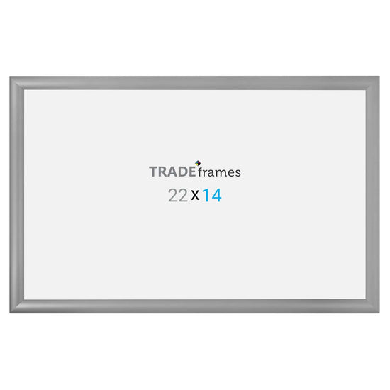 14x22  TRADEframe Silver Snap Frame 14x22 - 1.2 inch profile - Snap Frames Direct