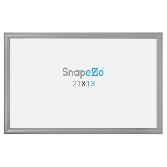13x21 Silver SnapeZo® Snap Frame - 1.2" Profile - Snap Frames Direct