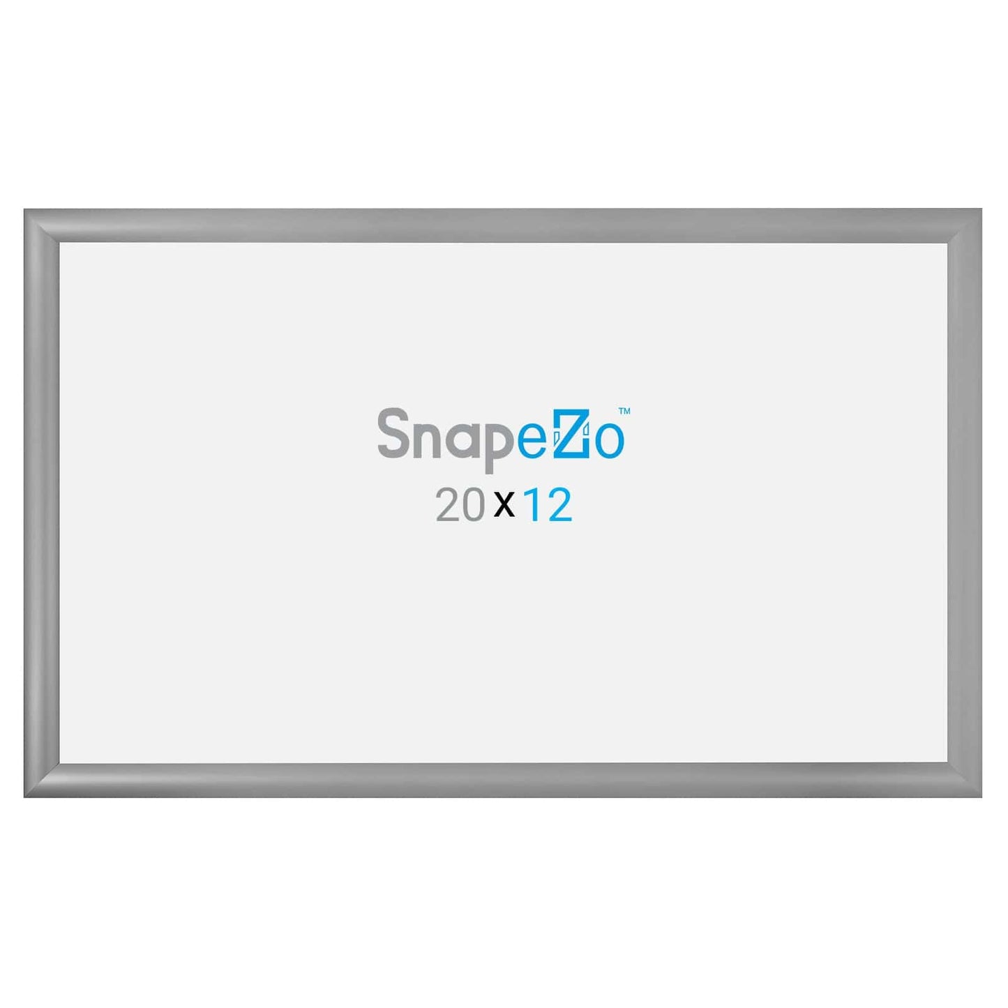 12x20 Silver SnapeZo® Snap Frame - 1.2" Profile - Snap Frames Direct