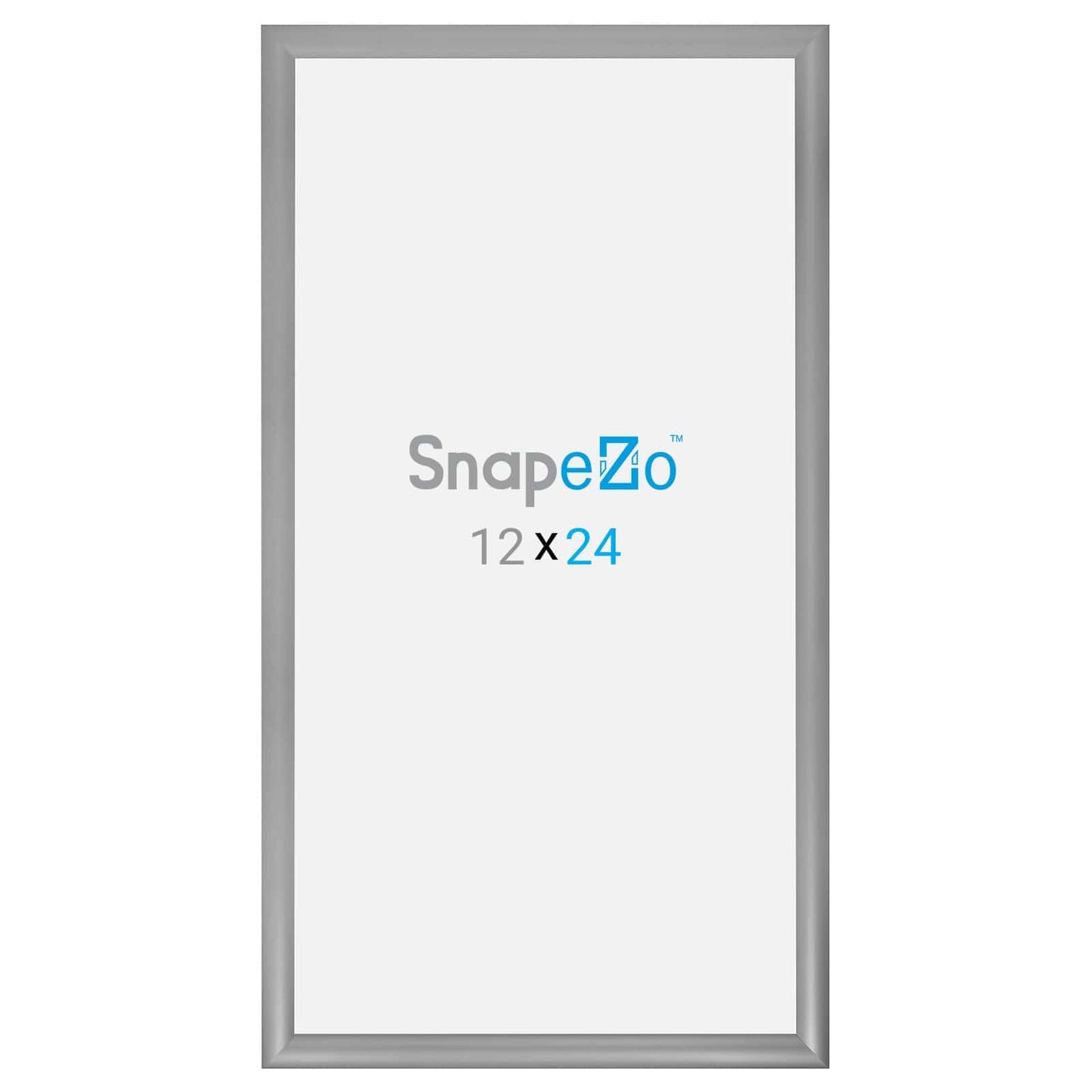 12x24 Silver SnapeZo® Snap Frame - 1.2" Profile - Snap Frames Direct