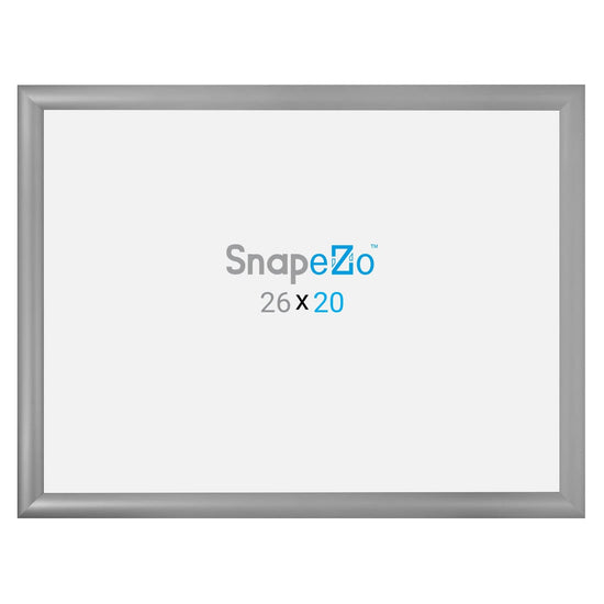20x26 Silver SnapeZo® Snap Frame - 1.2" Profile - Snap Frames Direct
