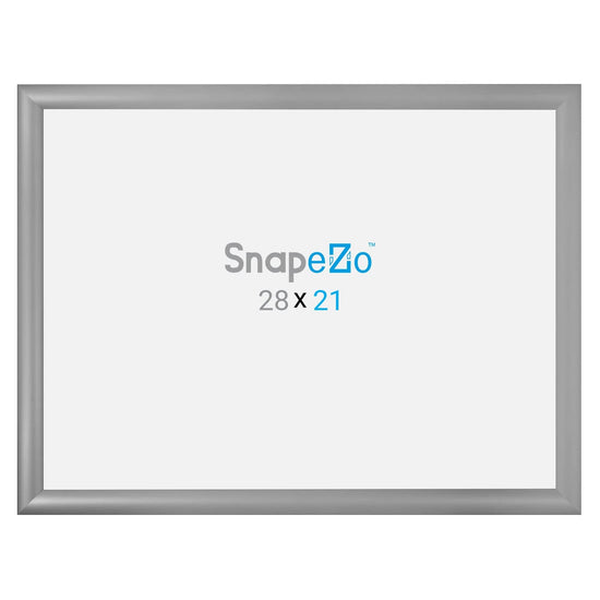 21x28 Silver SnapeZo® Snap Frame - 1.2" Profile - Snap Frames Direct