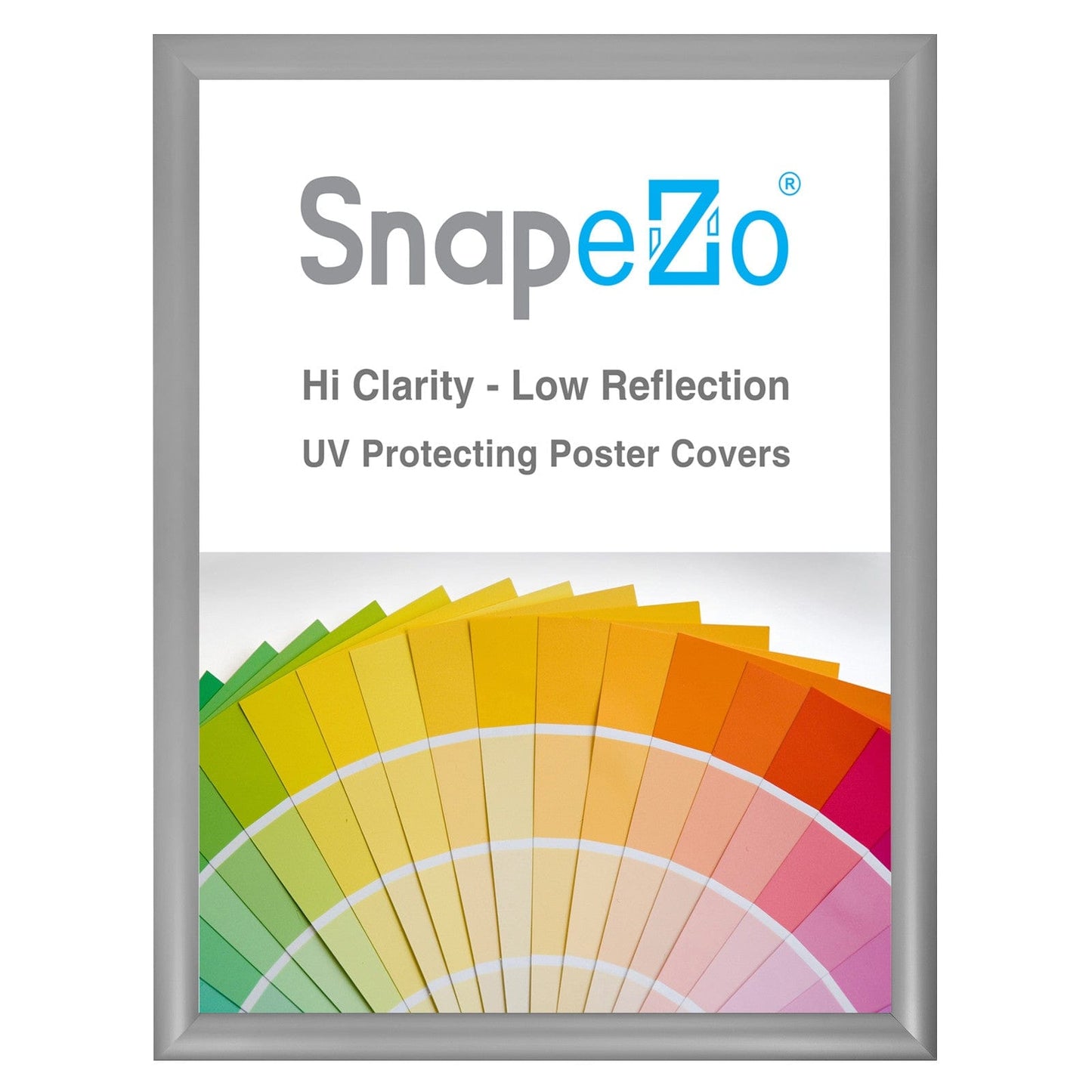 21x27 Silver SnapeZo® Snap Frame - 1.2" Profile - Snap Frames Direct