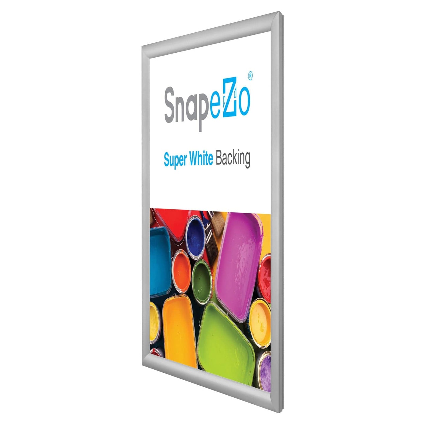 12x16 Silver SnapeZo® Snap Frame - 1.2" Profile - Snap Frames Direct