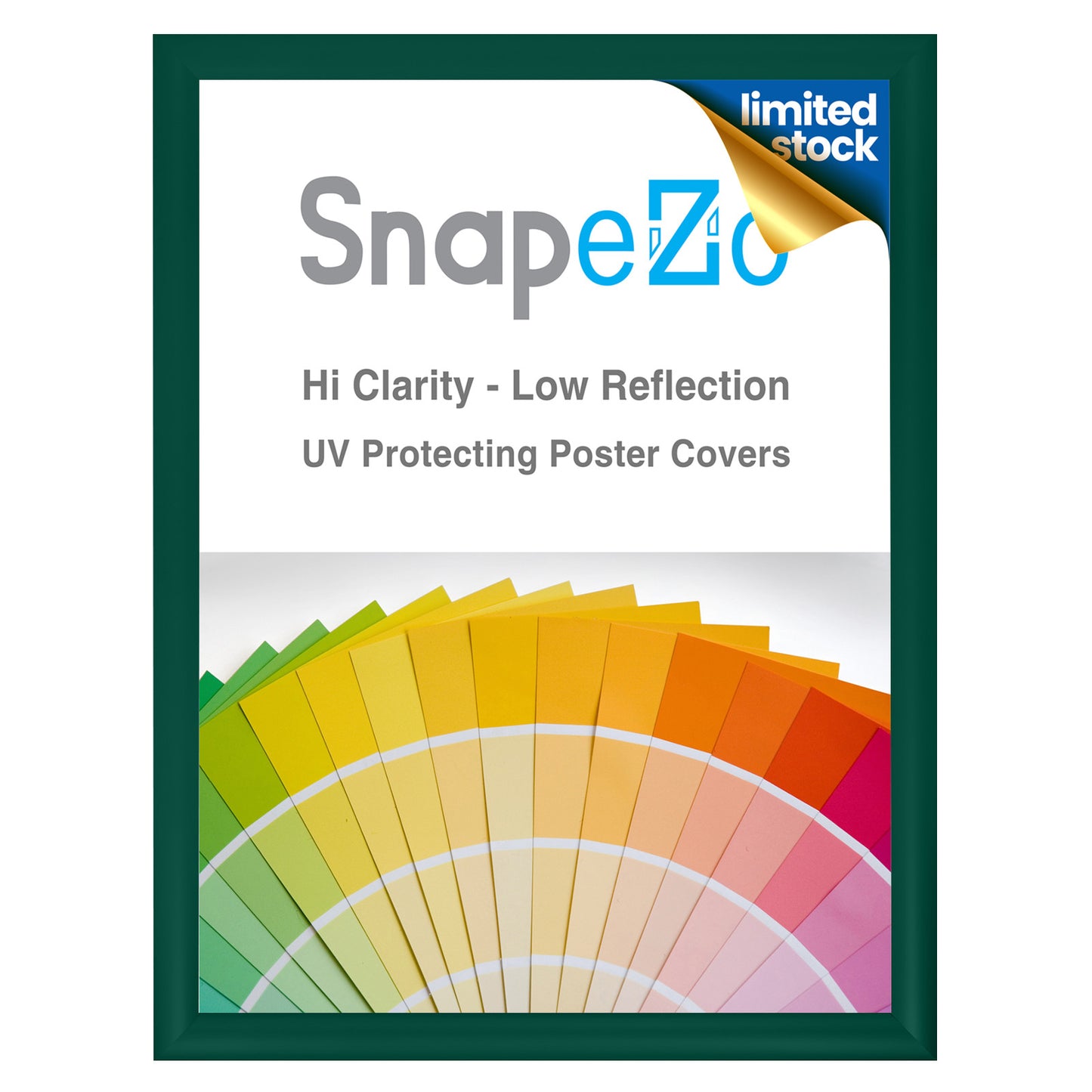 22x28 Green Snapezo® Snap Frame - 1.2" Profile
