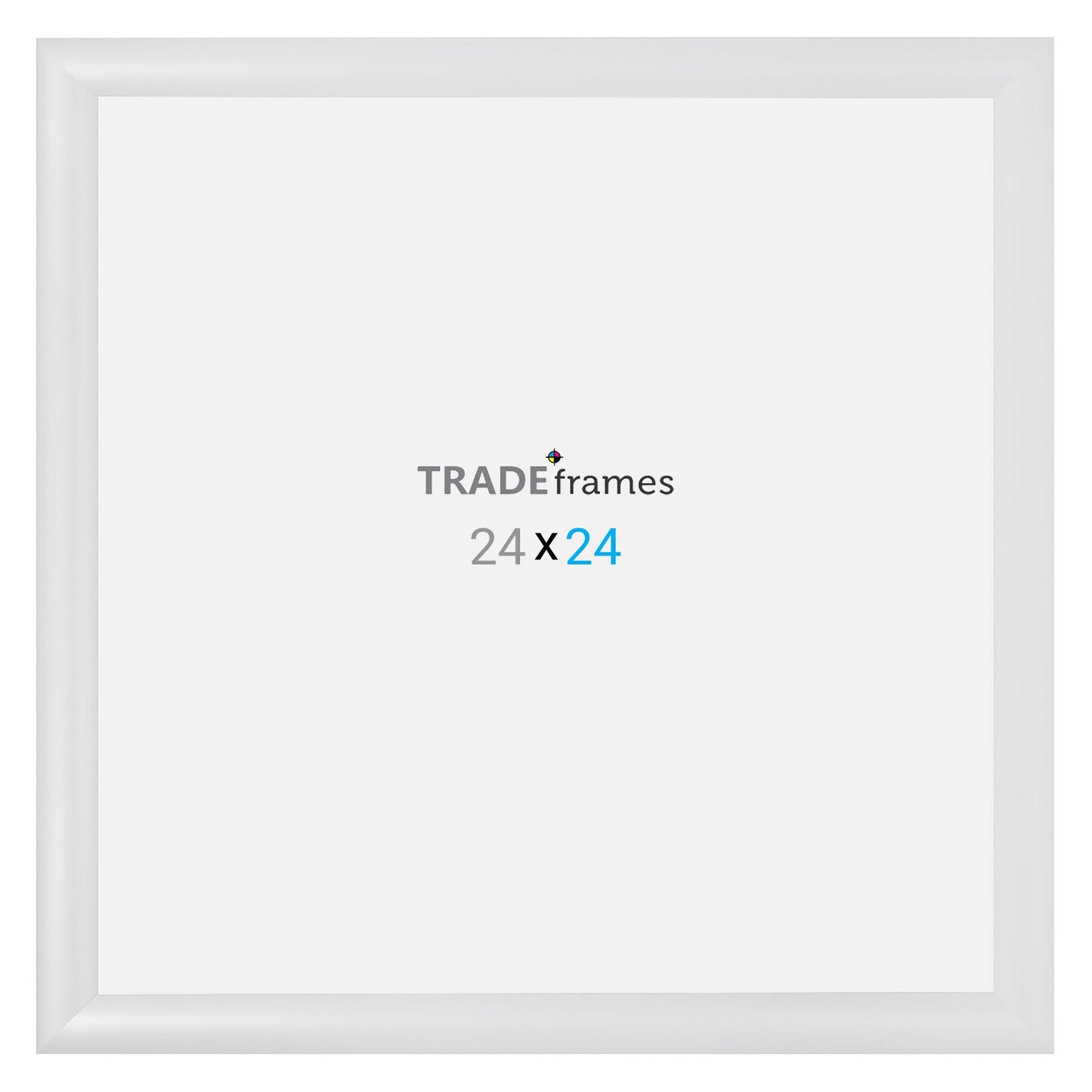 24x24 TRADEframe White Snap Frame 24x24 - 1.2 inch profile - Snap Frames Direct