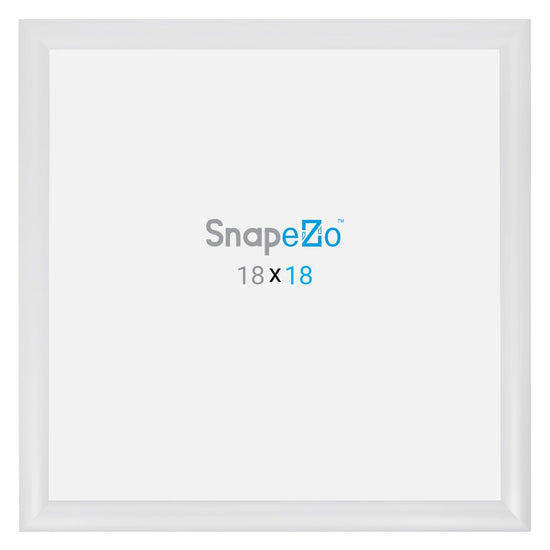 18x18 White SnapeZo® Snap Frame - 1.2" Profile - Snap Frames Direct
