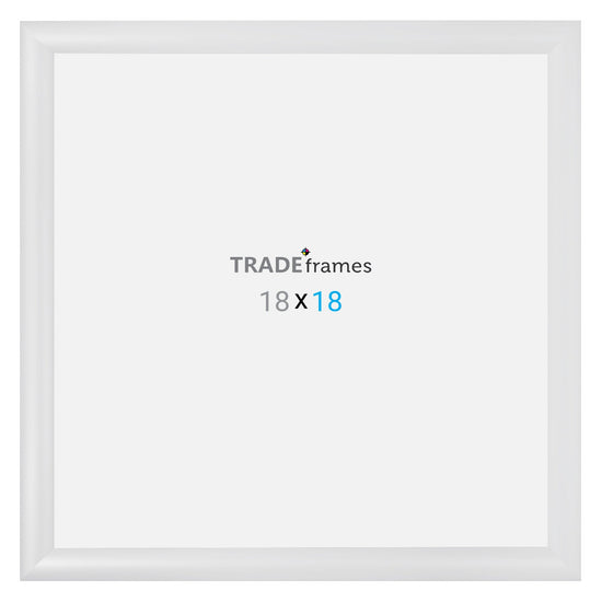 18x18 TRADEframe White Snap Frame 18x18 - 1.2 inch profile - Snap Frames Direct