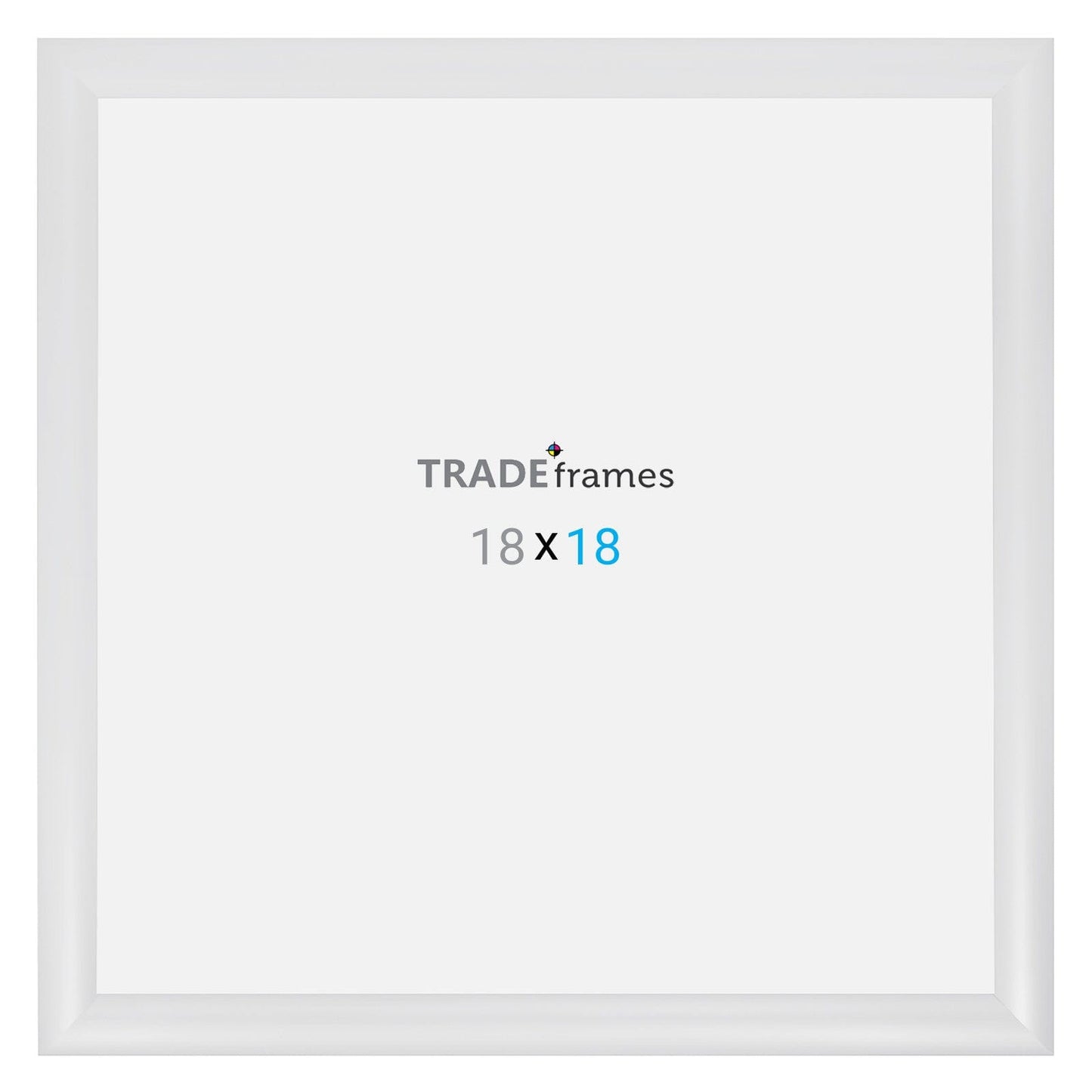 18x18 TRADEframe White Snap Frame 18x18 - 1.2 inch profile - Snap Frames Direct