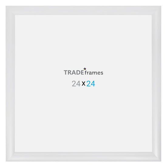24x24 TRADEframe White Snap Frame 24x24 - 1.2 inch profile - Snap Frames Direct