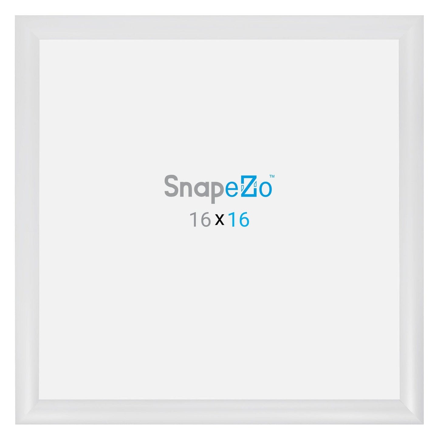 16x16 White SnapeZo® Snap Frame - 1.2" Profile - Snap Frames Direct