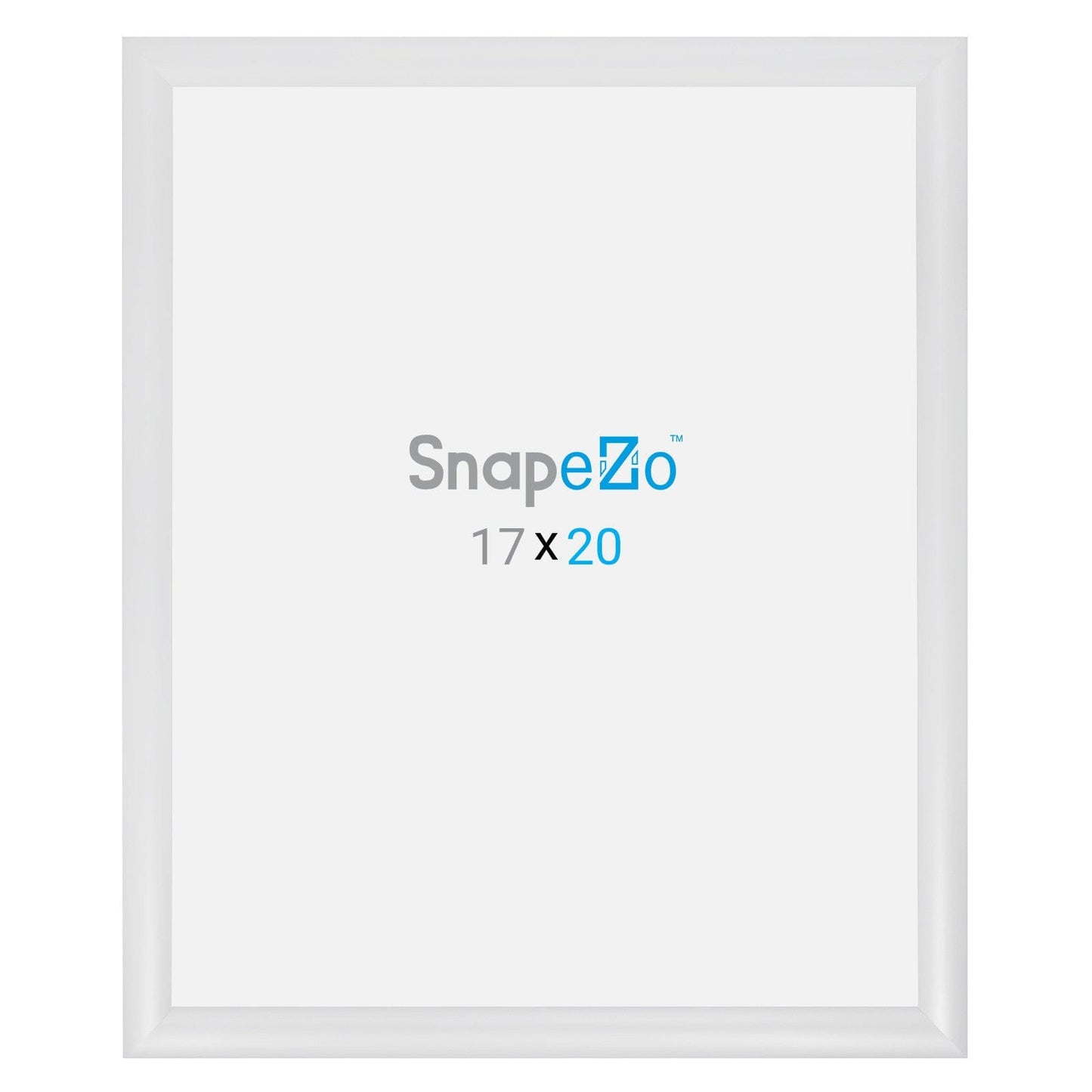 17x20 White SnapeZo® Snap Frame - 1.2" Profile - Snap Frames Direct