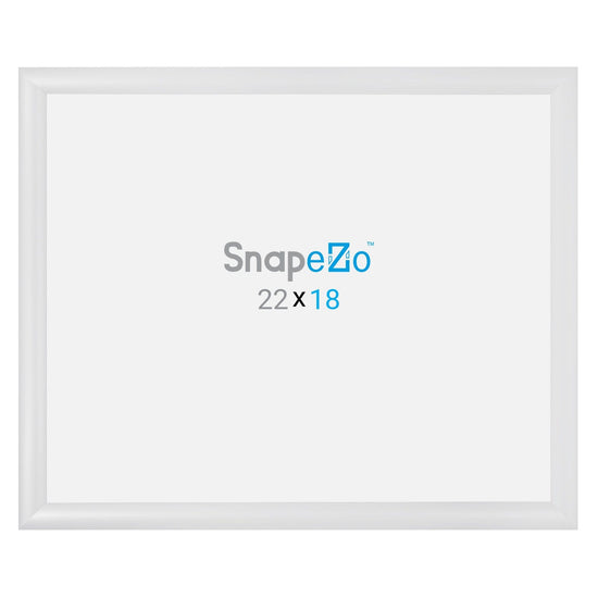 18x22 White SnapeZo® Snap Frame - 1.2" Profile - Snap Frames Direct